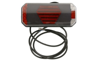 Stop spate stanga (LED, 12/24V, cu intermitent, cu far ceață, lumina de marșarier, cu stop, lumină de parcare, cu iluminare placuta, reflector, lungime cablu: 2m) - Img 1