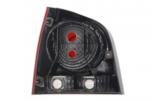 Stop tripla lampa spate dreapta potrivit VW POLO HATCHBACK 2005-2009 - (Semnalizator alb, culoare sticla fumuriu) - Img 2