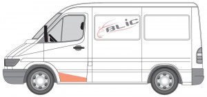 Suport scara cabina Dreapta potrivit MERCEDES SPRINTER 2-T (B901, B902), SPRINTER 3-T (B903), SPRINTER 4-T (B904), SPRINTER 5-T (B905); VW LT 28-35 II, LT 28-46 II 01.95-07.06 - Img 2