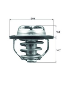 Termostat sistem racire (82°C) potrivit ALFA ROMEO 159, BRERA, SPIDER; CADILLAC BLS; CHEVROLET ALERO, CAPTIVA, COBALT, EQUINOX, HHR, MALIBU, VECTRA; FIAT CROMA; OPEL ANTARA A 1.8-2.8 06.00- - Img 1