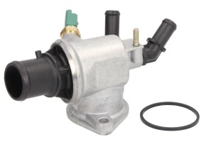 Termostat sistem racire (88°C, in carcasa, cu senzor) potrivit ALFA ROMEO 159; CADILLAC BLS; FIAT CROMA, CROMA/KOMBI, GRANDE PUNTO, SEDICI; OPEL ASTRA H, ASTRA H GTC, ASTRA H/KOMBI 1.9D 04.04- - Img 1