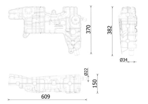 Vas expansiune racire potrivit DAF LF 45, LF 55; RVI D, KERAX, MIDLUM, PREMIUM; VOLVO FL, FL II, FL III BE110C-MIDR06.02.26Y/41 04.96- - Img 3