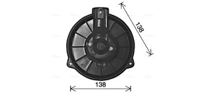 Ventilator habitaclu potrivit HONDA ACCORD V, CIVIC V, CIVIC VI, CRX III, INSIGHT, INTEGRA, PRELUDE IV 1.0H-2.3 10.91-12.06 - Img 3