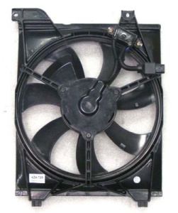Ventilator radiator (cu carcasa) potrivit KIA RIO II 1.4/1.6 03.05-12.11 - Img 1