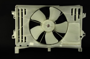 Ventilator radiator Dreapta (cu carcasa) potrivit AUDI COUPE B3; TOYOTA COROLLA, COROLLA VERSO 1.4-2.8 08.91-03.09 - Img 2
