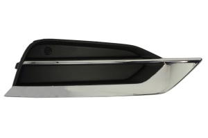 Acoperire bara fata Dreapta Fata potrivit VOLVO S90 II 2016-2020 - (cu gauri pentru senzorii de parcare; plastic; crom/negru)