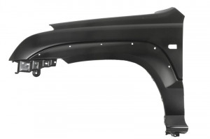 Aripa fata stanga potrivit TOYOTA LAND CRUISER 100, LAND CRUISER PRADO 2002-2009 - (locas semnalizator, cu suport de gauri, otel)