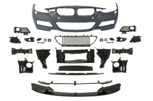 Bara Fata, M PERFORMANCE/pachet M, complet, locas proiector, cu gauri spalator faruri, cu gauri senzorii parcare, grunduit potrivit BMW 3 F30 10.11-05