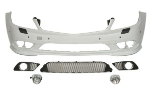 Bara Fata potrivita MERCEDES C-KLASA W204 2007-03.1 (cu primer cu halogeni, AMG, cu grilaje, cu orificii spalator faruri, cu orificii senzori parcare, grund)