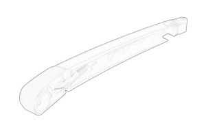 Brat ghidaj stergator parbriz spate potrivit DAIHATSU SIRION; HYUNDAI H-1 CARGO, H-1 TRAVEL, I40 I CW, SANTA FÉ II; KIA RIO II; LEXUS RX; MAZDA 3, 6, CX-5, CX-7, CX-9; MITSUBISHI COLT VI AUTOBUS-SUV 01.01- - Img 2