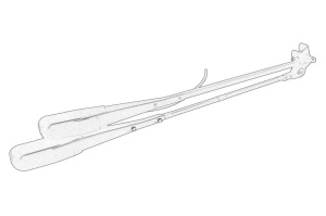 Brat ghidaj stergator parbriz Stanga (700mm) potrivit SOLARIS - Img 1