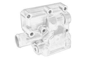 Carcasa termostat potrivit PERKINS potrivit CASE IH C, CX, MX; MASSEY FERGUSON 300, 3000, 4000, 6000 1004-4-G4,0T - Img 1