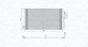 Condensator climatizare (cu uscator) potrivit BMW 1 (F20), 1 (F21), 2 (F22, F87), 2 (F23), 3 (F30, F80), 3 (F31), 3 GRAN TURISMO (F34), 4 (F32, F82), 4 (F33, F83), 4 GRAN COUPE (F36) 0.65H-Electric 07.11- - Img 2