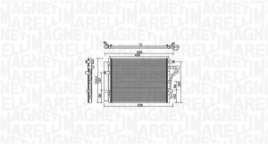 Condensator climatizare (cu uscator) potrivit KIA PICANTO II 1.0/1.0LPG/1.2 05.11-03.17 - Img 1