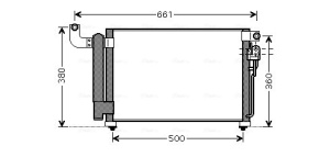 Condensator climatizare (cu uscator) potrivit KIA RIO II 1.5D 03.05-12.11 - Img 3