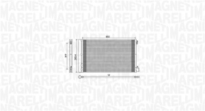 Condensator climatizare (cu uscator) potrivit OPEL INSIGNIA A, INSIGNIA A COUNTRY 1.6-2.8 07.08-03.17 - Img 2