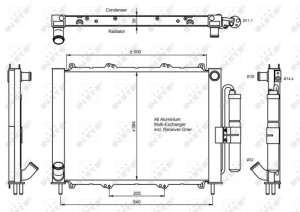 Condensator climatizare (cu uscator) potrivit RENAULT KANGOO, KANGOO EXPRESS 1.2-1.6CNG 06.01- - Img 4