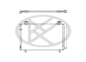 Condensator climatizare (cu uscator) potrivit TOYOTA AVENSIS 1.6-2.4 03.03-11.08 - Img 3