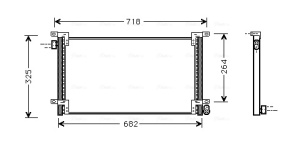 Condensator climatizare potrivit IVECO DAILY III 2.8D 05.99-07.07 - Img 3
