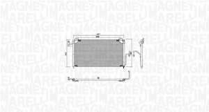 Condensator climatizare potrivit MAZDA 323 F VI, 323 S VI 1.3-2.0D 09.98-05.04 - Img 1