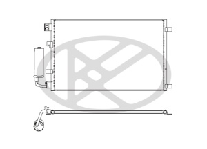 Condensator climatizare potrivit NISSAN QASHQAI I 1.6/1.6LPG/2.0 02.07-04.14 - Img 3