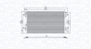 Condensator climatizare potrivit RENAULT LAGUNA II, VEL SATIS 1.6-3.5 03.01- - Img 2