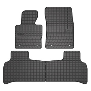 Covoras podea cauciuc FROGUM Rubber, 4 buc BASIC, fata/spate, set, culoare negru, potrivit LAND ROVER RANGE ROVER III 03.02-08.12, SUV - Img 1