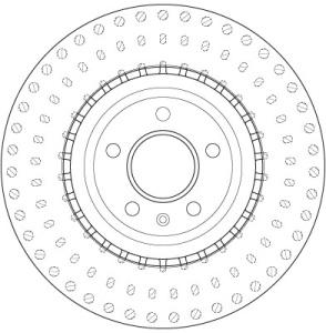 Disc frana Fata Dreapta/Stanga potrivit AUDI A4 B8, A5, A6 C7, A7, Q5; PORSCHE MACAN 1.8-4.2 06.07- - Img 4
