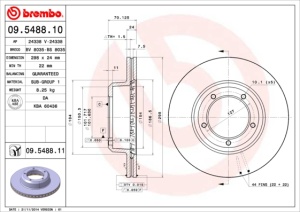 Disc frana Fata Dreapta/Stanga potrivit LAND ROVER DEFENDER, DISCOVERY I, RANGE ROVER I 2.0-4.3 10.85-02.16 - Img 3