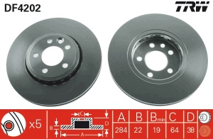 Disc frana Fata Dreapta/Stanga potrivit MG MG 6, MG ZT, MG ZT- T; ROVER 75, 75 I 1.8-4.6 02.99- - Img 3