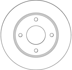 Disc frana Fata Dreapta/Stanga potrivit MITSUBISHI COLT CZC VI, COLT VI; SMART FORFOUR 1.1-1.5D 01.04-06.12 - Img 4