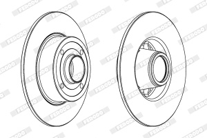 Disc frana Spate Dreapta/Stanga (nici un inel al transmitatorului de impuls ABS) potrivit DACIA SANDERO II; NISSAN NOTE; RENAULT CLIO III, CLIO III/HATCHBACK, MEGANE I 1.2-2.0 03.99- - Img 4