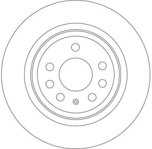 Disc frana Spate Dreapta/Stanga potrivit CADILLAC BLS; CHEVROLET VECTRA; FIAT CROMA; OPEL SIGNUM, VECTRA C, VECTRA C GTS; SAAB 9-3, 9-3X 1.6-3.2 04.02- - Img 4