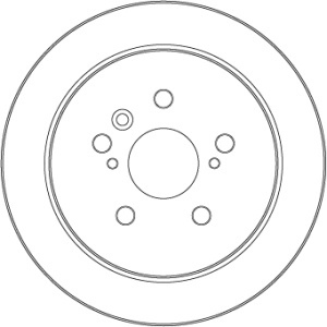 Disc frana Spate Dreapta/Stanga potrivit LEXUS RX; TOYOTA HARRIER, HIGHLANDER / KLUGER 2.4-3.5 09.00-12.13 - Img 4