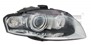 Far Dreapta (D1S/P21W, electric, cu motor, culoare insertie: cromat/negru, culoare semnalizator: alb) potrivit AUDI A4 B6, A4 B7 - Img 3