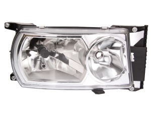 Far dreapta (D2R/H7/T4W, manual, fara motor, culoare insert: crom platinat) potrivit SCANIA G I, P I, R I, T 01.03-05.19 - Img 1