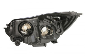 Far dreapta (H1/H7, reglaj electric, cu motoras, fundal cromat) FORD FOCUS 2010-2014 - Img 2