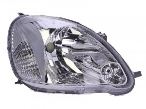 Far Dreapta (H4, electric, cu motor, culoare insertie: cromat, culoare semnalizator: alb) potrivit TOYOTA YARIS -09.05 - Img 1