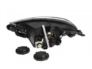 Far Dreapta (H4, electric, cu motor, culoare insertie: cromat, culoare semnalizator: cromat) potrivit HYUNDAI I10 I, I10 II, I10 III - Img 2