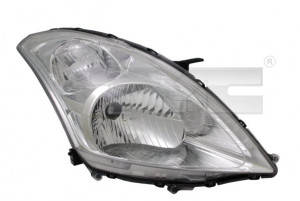 Far Dreapta (H4, electric, fara motoras, culoare insertie: cromat/negru, culoare semnalizator: alb) potrivit SUZUKI SWIFT III, SWIFT IV - Img 3