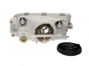 Far Dreapta (H4, electric, mecanic, fara motoras, culoare insertie: cromat) potrivit VOLVO S40 I, V40 - Img 2