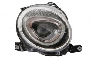 Far Dreapta (H7/PY24W, electric, cu motor, culoare insertie: cromat) potrivit ABARTH 500 / 595 / 695, 500C / 595C / 695C; FIAT 500, 500 C - Img 1