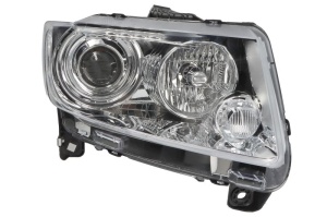 Far Dreapta (H9, electric, cu motor, culoare insert: negru) potrivit JEEP COMPASS, GRAND CHEROKEE IV - Img 1
