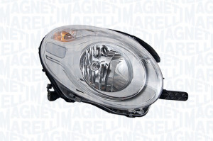 Far Dreapta (halogen, H7/PY21W, bec, culoare insertie: cromat, culoare semnalizator: portocaliu) potrivit FIAT 500L - Img 3