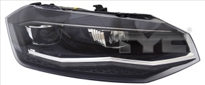 Far dreapta (LED, electric, cu motor) potrivit VW POLO VI AW dupa 2017 - Img 3