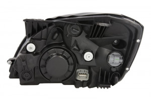Far dreapta potrivit KIA RIO, HATCHBACK/LIMUZINA/COMBI 2005-2011 - (H4, electric, cu motoras, fundal cromat, fundal transparent) - Img 2