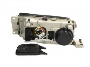 Far dreapta potrivit SKODA OCTAVIA I - (H3/H4, electric, cu motoras, fundal cromat) - Img 2