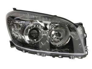 Far dreapta potrivit TOYOTA RAV 4 III - (H11/HB3, electric, cu motoras, fundal negru)
