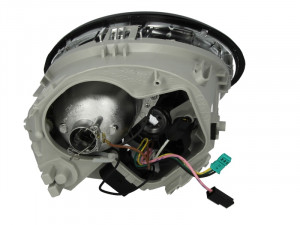 Far dreapta potrivit VW NEW BEETLE - (H1, reglaj electric, fundal cromat) - Img 2