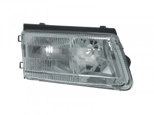 Far dreapta potrivit VW PASSAT 1996-2000 - (H1/H7, reglaj electric, manual, fundal argintiu)
